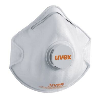 Particle filter mask silv-Air classic With exhalation valve, FFP2 NR D, Size, L, 2210, 15 Pieces
