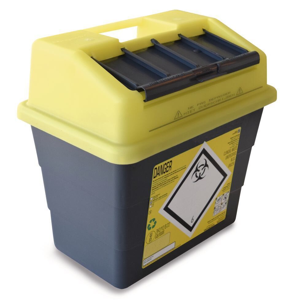 Waste bins Sharpsafe® 9 l container, 5 pieces