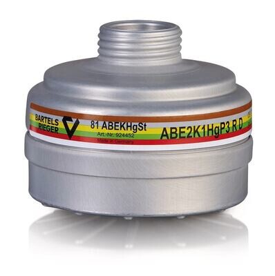 Breathing filters with standard thread, A2B2E2K1Hg-P3 RD, 1 piece