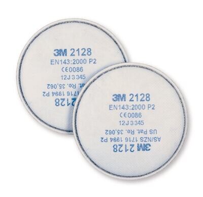 Particle filter 3M, P2 R with activated carbon, 2128, 20 pieces