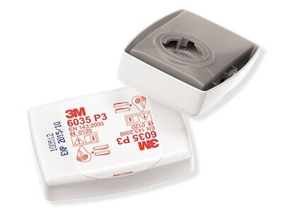 Particle filter in plastic housing, P3 R, 6035, 20 pieces