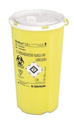 Medibox® waste bins, 0.8 l, 18 pieces