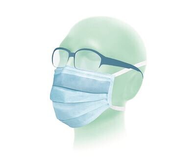 Medical face masks SUAVEL® Antifog, 50 Pieces