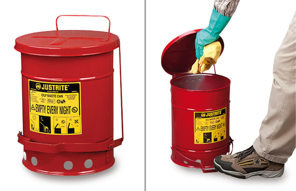 Waste containers for cleaning rags, 52 l, 1 piece