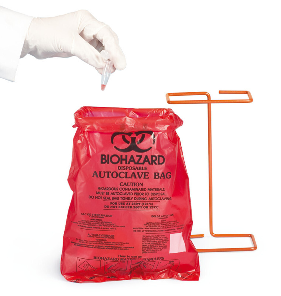 Biohazard Bench-Top Disposal Bags, 100 Pieces