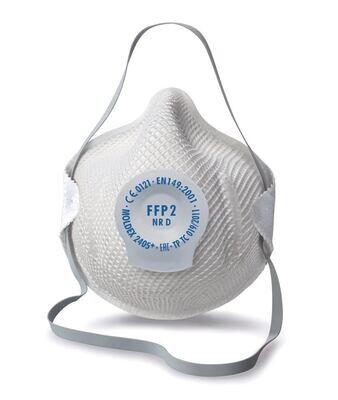 Maschera filtrante antiparticolato Moldex classic con Klimaventil®, FFP2 NR D, 2405, 20 Pezzi