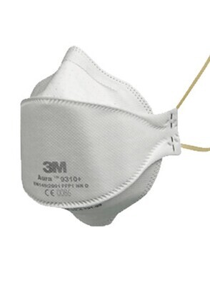 Maschera con filtro antiparticolato Aura 9300+ senza valvola di espirazione Cool-Flow, FFP3 NR D, 9330+, 20 pezzi