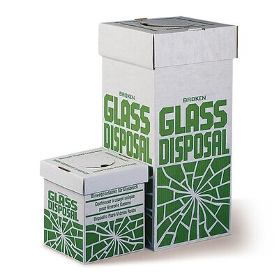 Waste bins for glass breakage, small, 6 pieces
