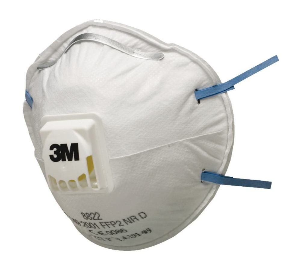 Particle filter mask Klassik, series 8000 With exhalation valve, FFP2 NR D, 8822, 10 pieces