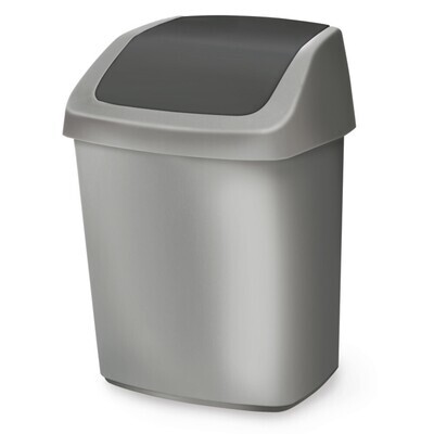 Waste bin with hinged lid, 50 l, 1 piece