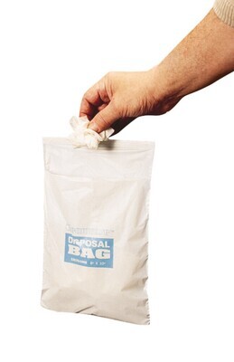 Disposal bags with adhesive tape, 50 pieces