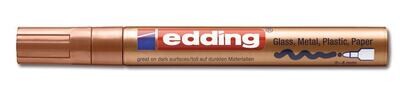 Paint marker pen, edding®, 750, copper, round tip, fine, 2-4 mm 10 pcs
