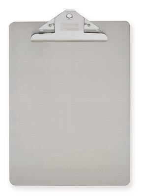 Clipboard, stainless steel, DIN A4 1 Piece
