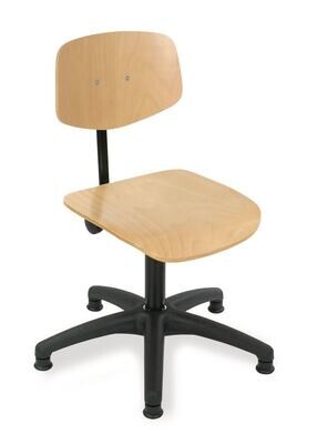 Arbeitsstuhl Modell Eco, Buche, Gleitfüße 1 Stück