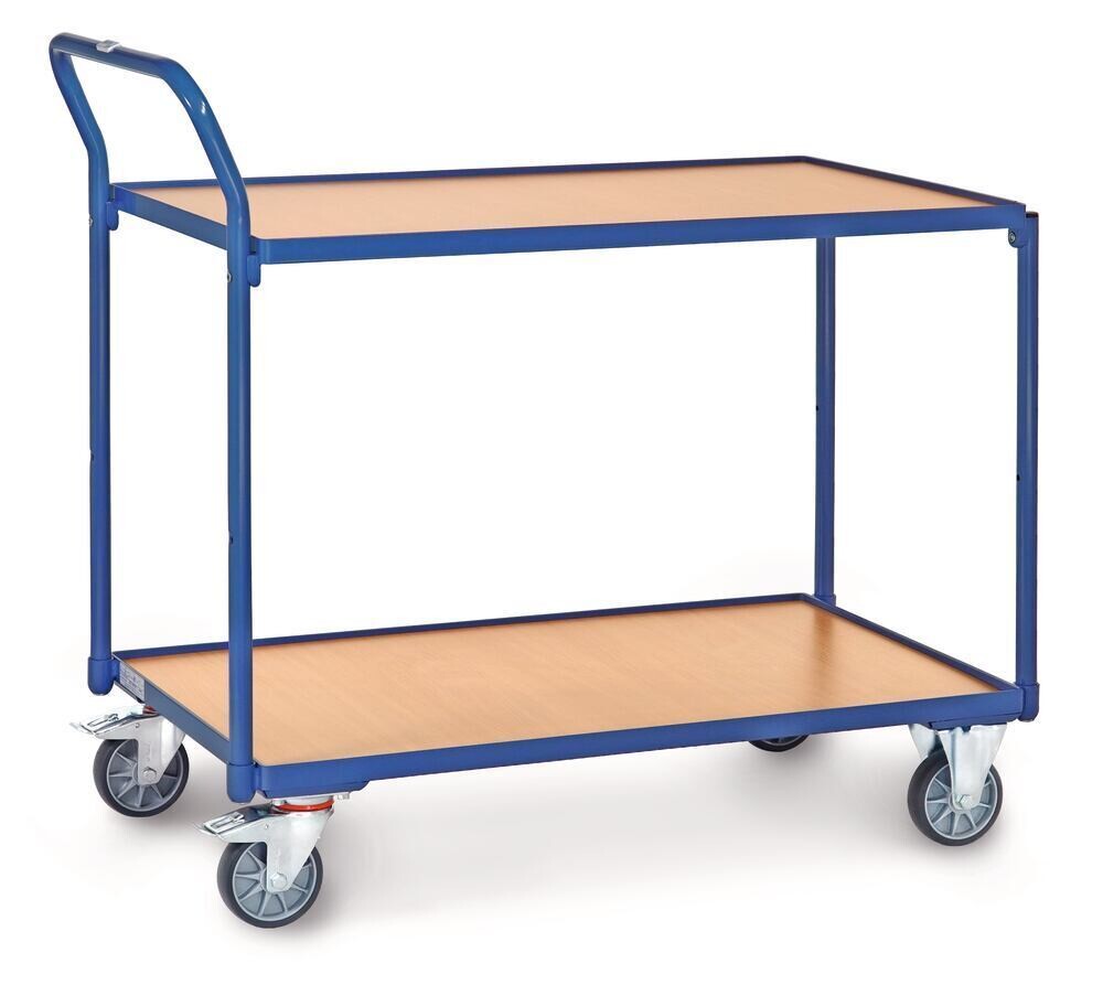 Shelf trolley wood, 2 floors, 1000 x 600 mm 1 pc