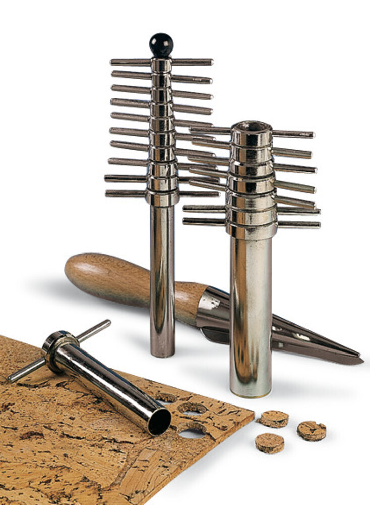 Trapano per sughero manuale, ottone, Ø da 5 a 26 mm 1 set