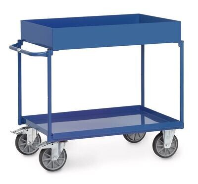 Carrello a ripiani con fondo scatolato, in acciaio, 1021 x 500 x 880 mm 1 Pezzo