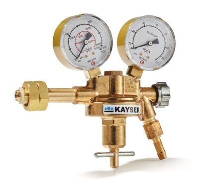 Bottle pressure reducer, single-stage design, brass, type of gas forming gas 0-50 l/min 1 piece