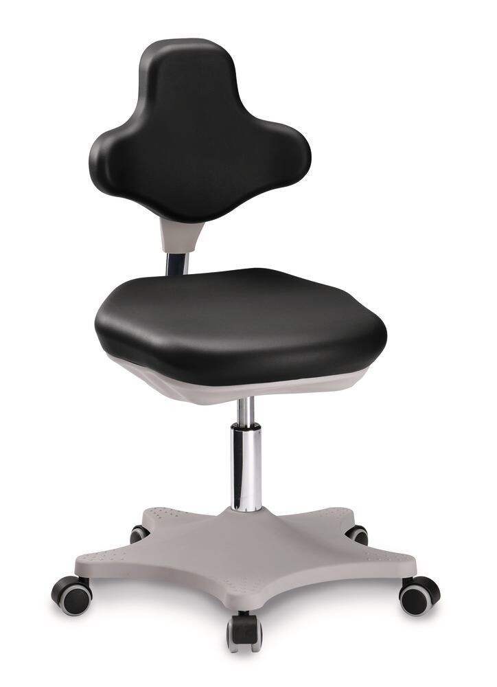 Laboratory chair Labster 2, black, castors, seat height 400-510 mm 1 pc