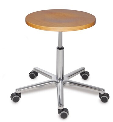 Swivel stool, XL, Beech, 400 mm 1 Piece