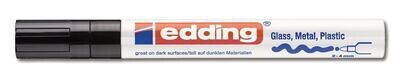 Marqueur peinture, edding®, 750, noir, pointe ronde, fin, 2-4 mm 10 pièces