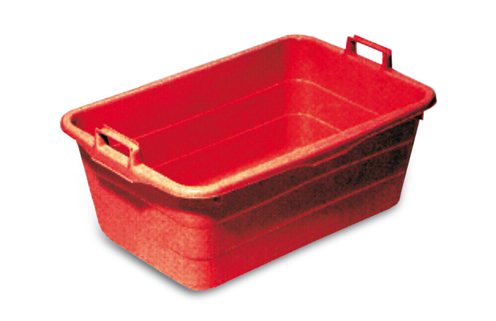 Plastic container, HDPE, red, L 800 x W 550 x H 300 mm 1 piece