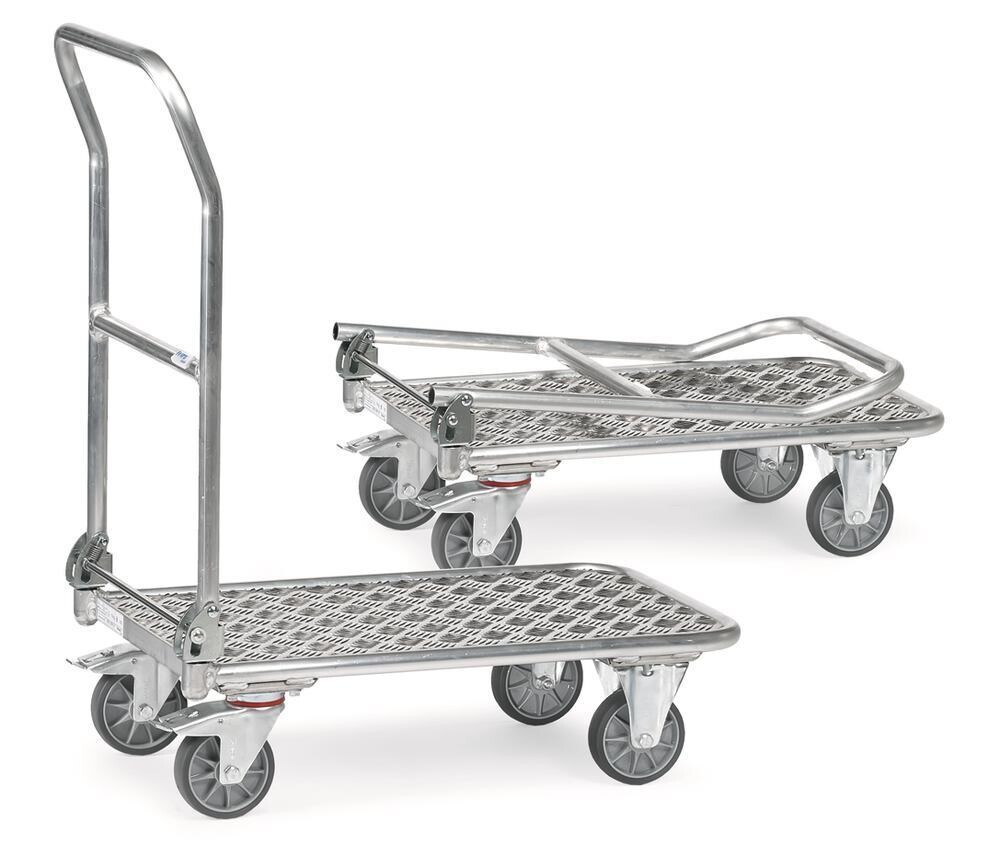 Folding trolley, aluminum frame, L 815 x W 470 x H 930 mm 1 Piece