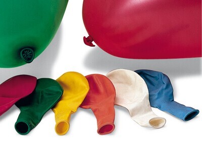 Rotilabo® rubber balloons, made of natural rubber material, egg-shaped 100 pcs