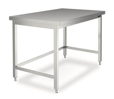 Mesa de laboratorio, acero inoxidable, 1000x750x850 mm , Se suministra montada 1 pieza