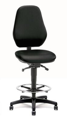 Arbeitsstuhl Comfort, Sitzhöhe 660-910mm, mit Fußring 1 Stück