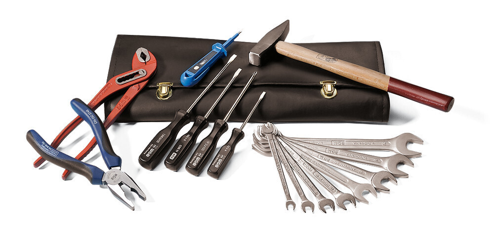 Tool bag, imitation leather, 16 pieces 1 piece