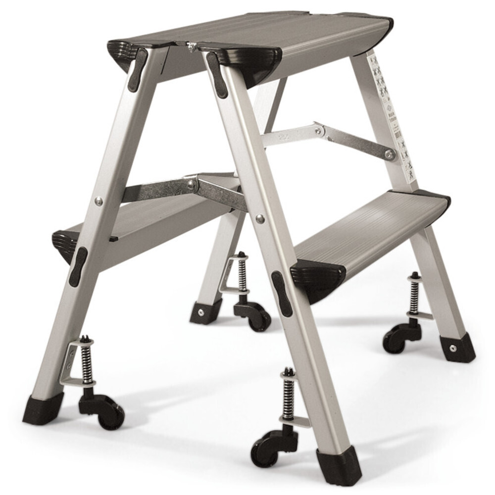 Mobile stair leather, aluminium, in accordance with DIN 4569 1 piece