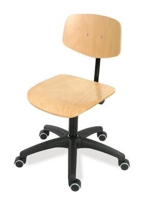 Work chair model Eco, Beech, castors 1 Piece