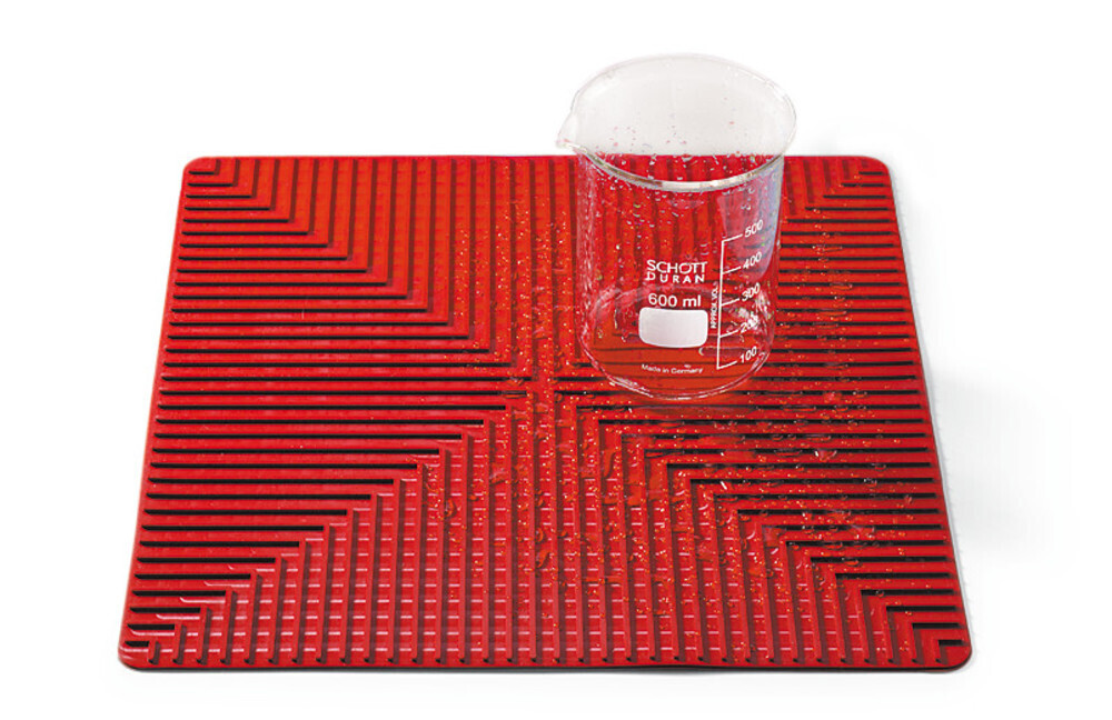 Rotilabo® laboratory pad, silicone, red, 350 x 350 mm 1 piece