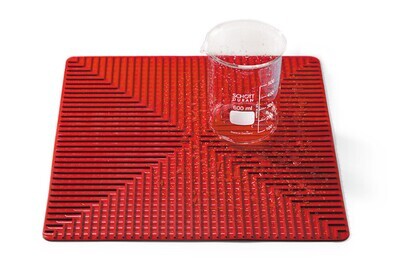 Rotilabo® Laborunterlage, Silikon, rot, 350 x 350 mm 1 Stück