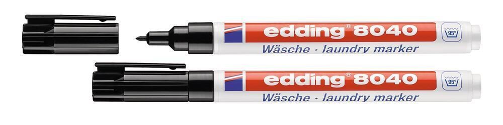Laundry marker 8040 black 10 pcs