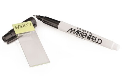 Laboratory marker, waterproof, ultra-fine point, black 12 pcs