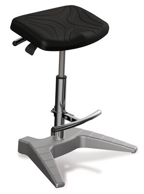 Supporto per stare in piedi con sedile comfort, morbido sedile in PU, H650-850mm,W420mm 1 Pezzo