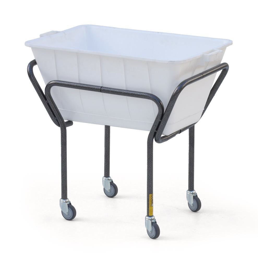Plastic container, HDPE, white, L 900 x W 540 x H 390 mm 1 piece