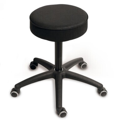 Swivel stool, upholstered, seat black 1 Piece