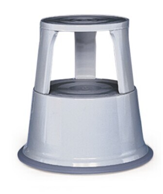 Taburete de metal, gris claro, altura 430 mm 1ud