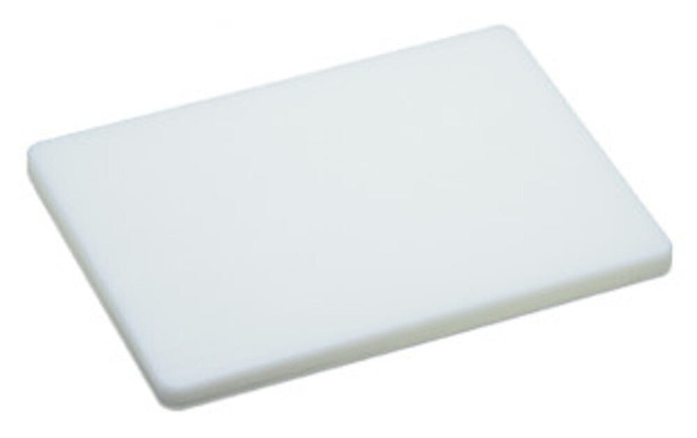 Cutting board, plastic, white, L 400 x W 300 x H 20 mm 1 piece