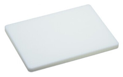 Planche à découper, plastique, blanc, L 400 x l 300 x H 20 mm 1 pièce