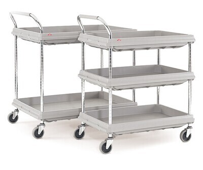 Carro multifunción compacto Rotilabo®, 3 niveles, con fondo de caja, P 690 x A 995 mm 1 Pieza
