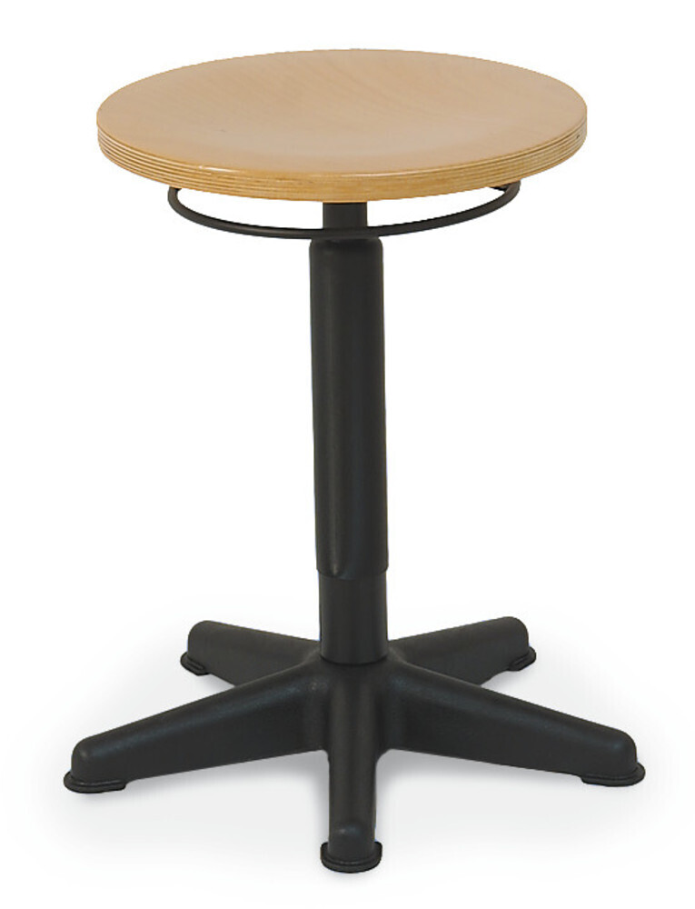 Stool model Komfort, natural beech, seat height 440 - 630 mm 1 piece