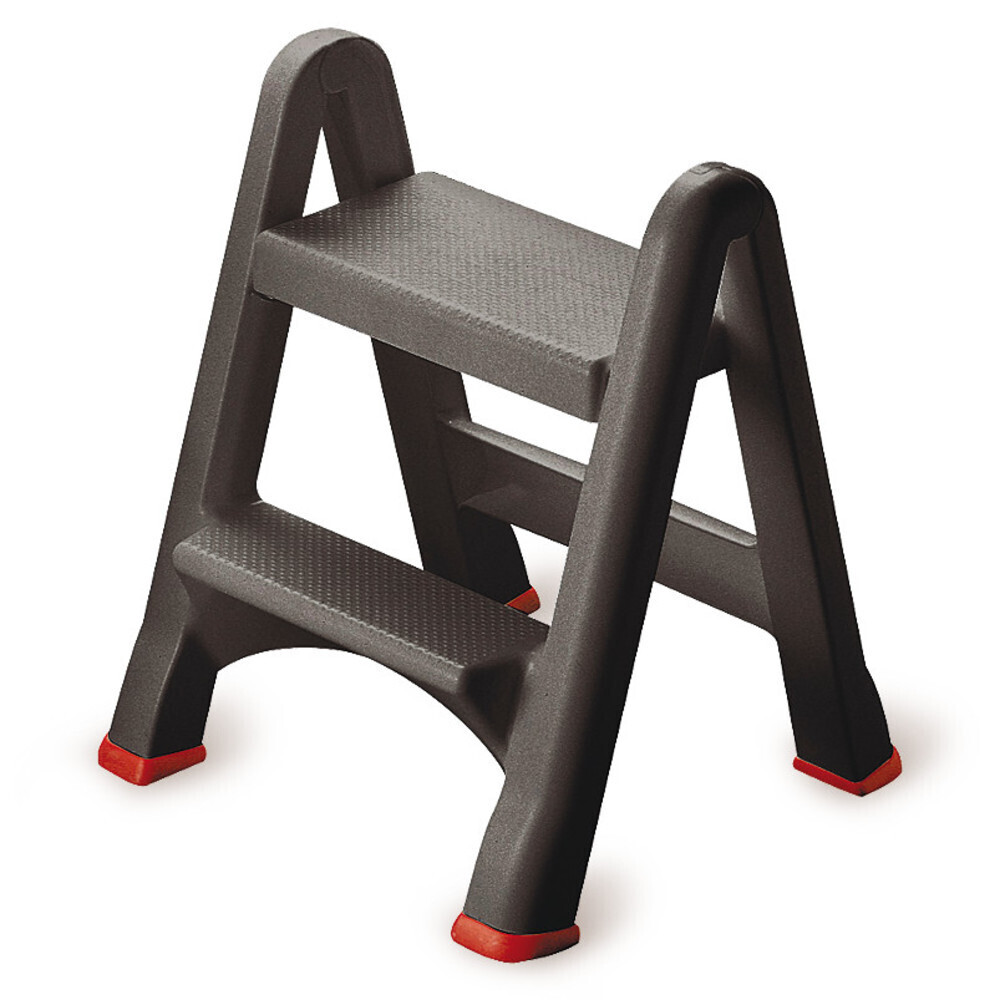 Cuir d&#39;escalier, plastique, deux marches, pliable 1 pièce