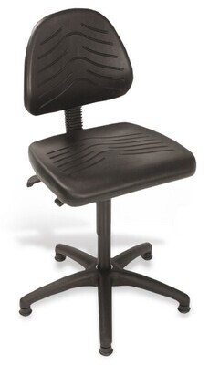 Chaise de travail, pieds coulissants, sans repose-pieds 1 pièce
