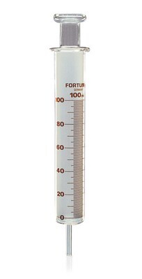 Muestreador de pistón, con tubo capilar, 25 ml, vidrio neutro 1ud