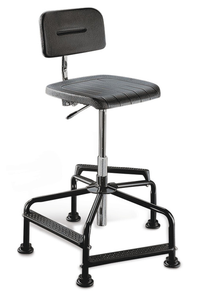 Work chair, high, PU, black, seat height 480 - 880 mm 1 pc