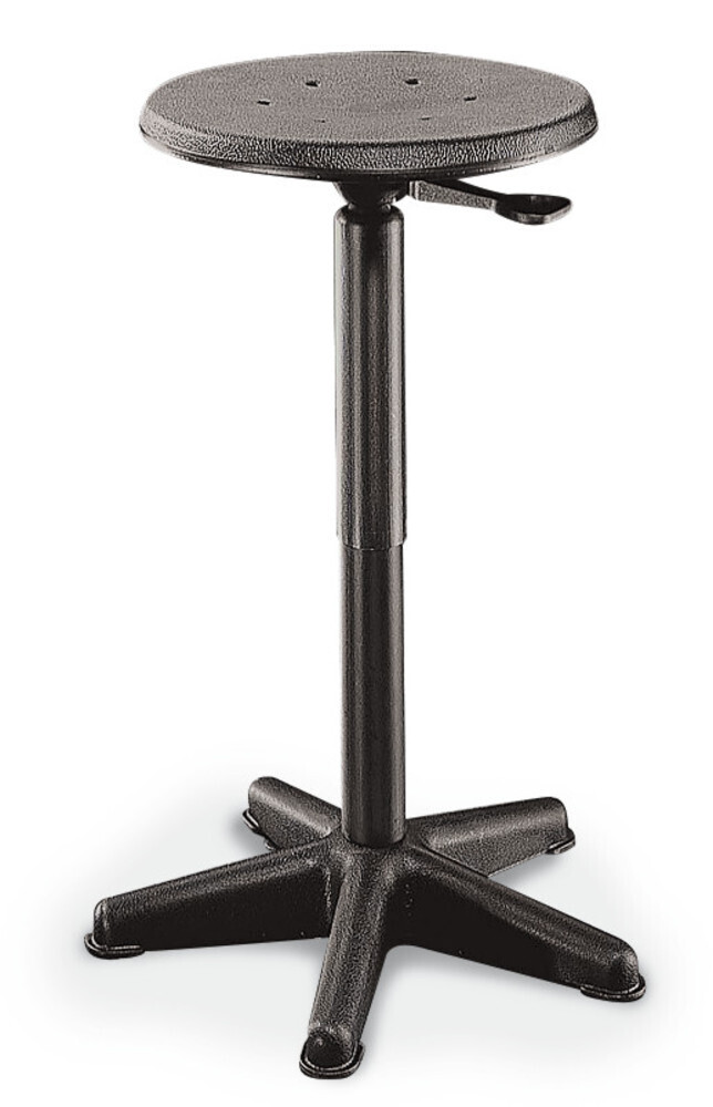 Stool model Komfort, PU, black, seat height 440 - 630 mm 1 Piece